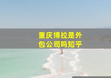 重庆博拉是外包公司吗知乎