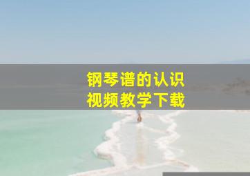 钢琴谱的认识视频教学下载