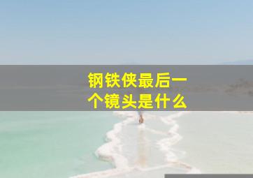 钢铁侠最后一个镜头是什么