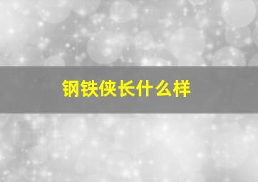 钢铁侠长什么样