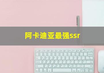 阿卡迪亚最强ssr