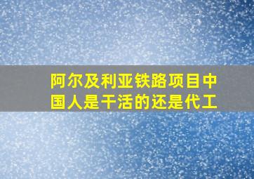 阿尔及利亚铁路项目中国人是干活的还是代工