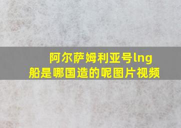 阿尔萨姆利亚号lng船是哪国造的呢图片视频