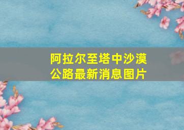 阿拉尔至塔中沙漠公路最新消息图片