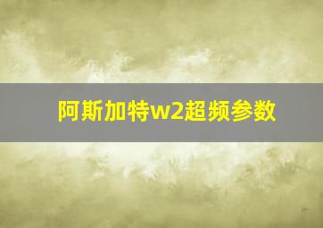 阿斯加特w2超频参数