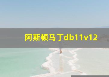 阿斯顿马丁db11v12