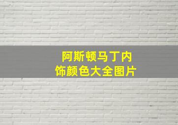 阿斯顿马丁内饰颜色大全图片