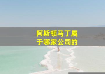 阿斯顿马丁属于哪家公司的