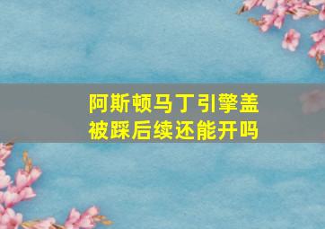 阿斯顿马丁引擎盖被踩后续还能开吗