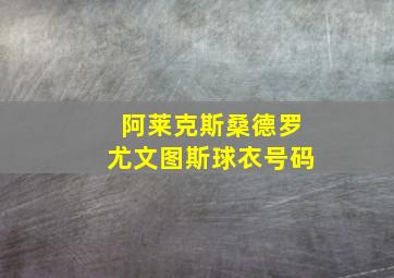 阿莱克斯桑德罗尤文图斯球衣号码