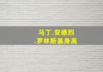 马丁.安德烈.罗林斯基身高