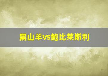 黑山羊vs鲍比莱斯利