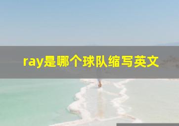 ray是哪个球队缩写英文