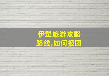 伊犁旅游攻略路线,如何报团