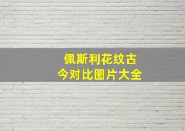 佩斯利花纹古今对比图片大全