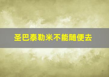 圣巴泰勒米不能随便去